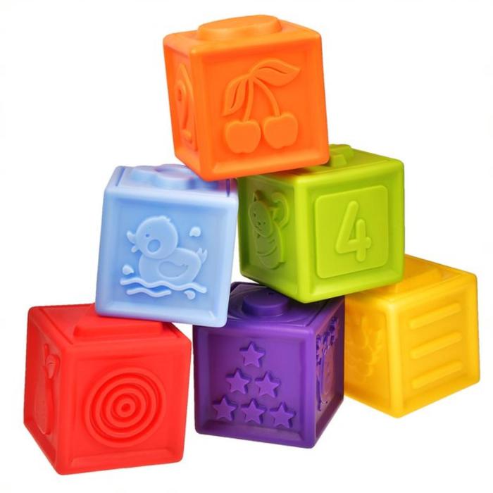 фото Развивающая игрушка «кубики», 6 штук fancy baby