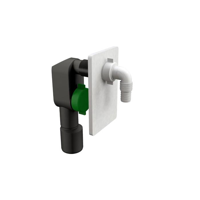 Сифон для стиральной и посудомоечной машины BONOMINI 3200EC50B9WZ, под штукатурку, белый