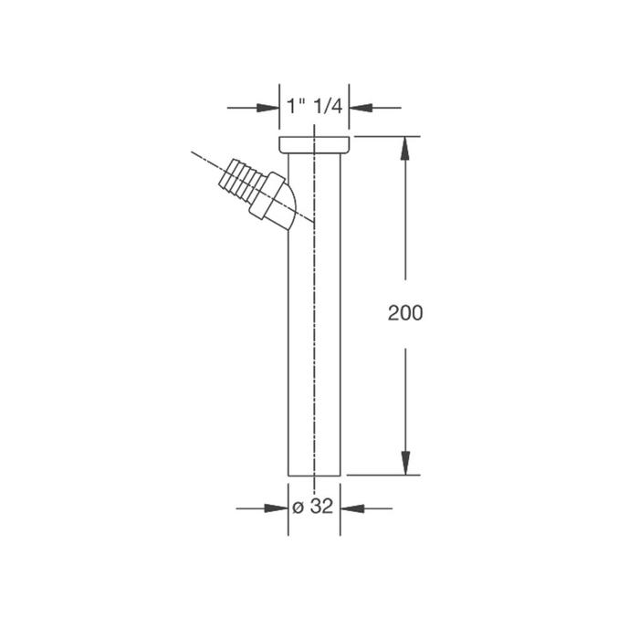 Купить Сливная трубка BONOMINI 0710AR54B7WZ, 1 1/4", с подключением к стиральной машине, хром Сливная трубка BONOMINI 0710AR54B7WZ, 1 1/4", с подключением к стиральной машине, хром