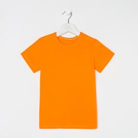Футболка детская, цвет оранжевый/МИКС, рост 98 см