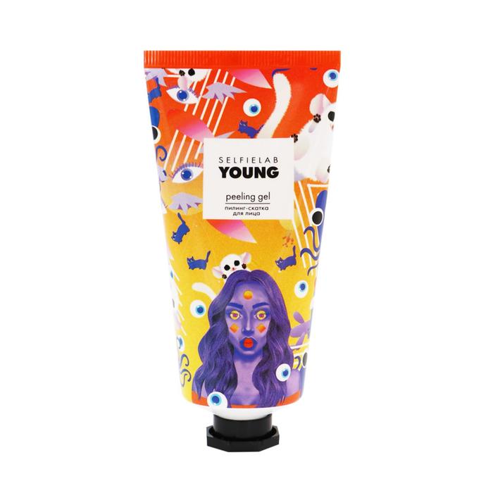 Пилинг-скатка для лица SelfieLab YOUNG с экстрактами ананаса, клубники и лимона, 50 мл