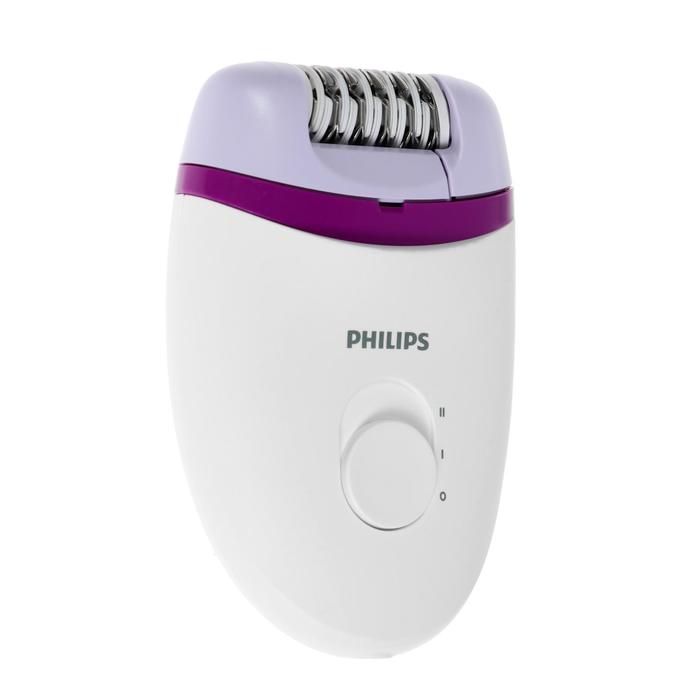 Эпилятор Philips BRE225/00, 20 пинцетов, 2 скорости, 220 В, бело-фиолетовый
