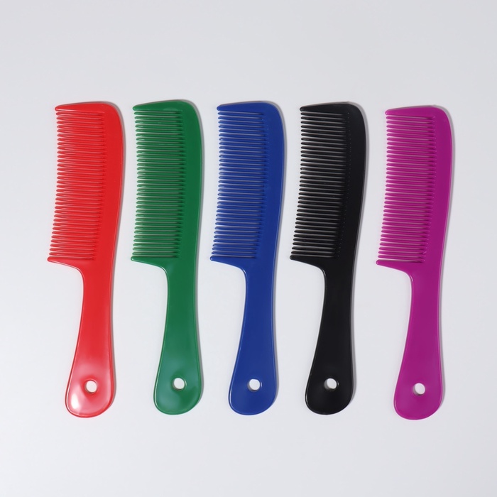 Расчёска с ручкой, цвета МИКС