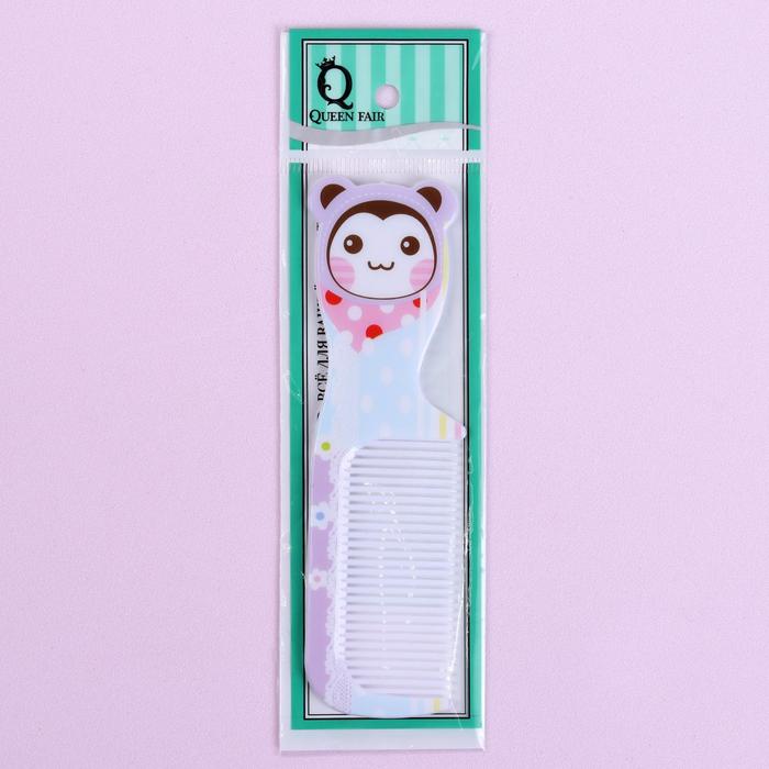 Расчёска с ручкой, цвета МИКС