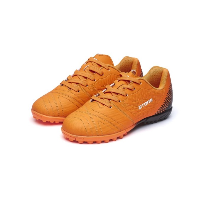 фото Бутсы футбольные atemi sd550 turf, оранжевые, синтетическая кожа, размер 30