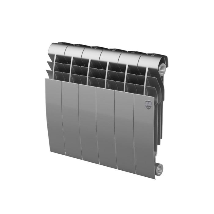 

Радиатор биметаллический Royal Thermo BiLiner 350 /Silver Satin, 350x83 мм, 6 секций