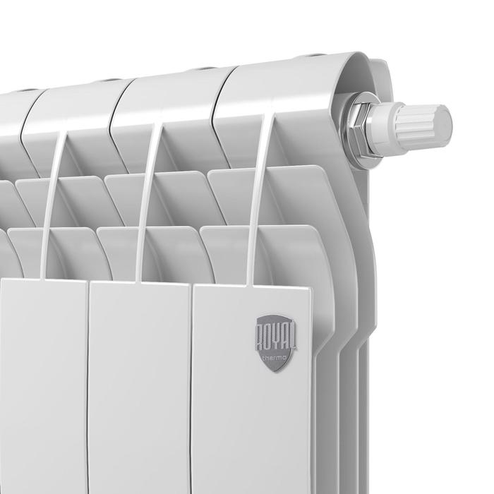 

Радиатор биметаллический Royal Thermo BiLiner/Bianco Traffico VR, 350x83 мм, 10 секц, нижнее