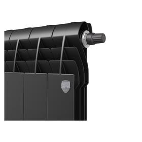 

Радиатор биметаллический Royal Thermo BiLiner/Noir Sable VDR, 350x87 мм, 8 секц, нижн прав