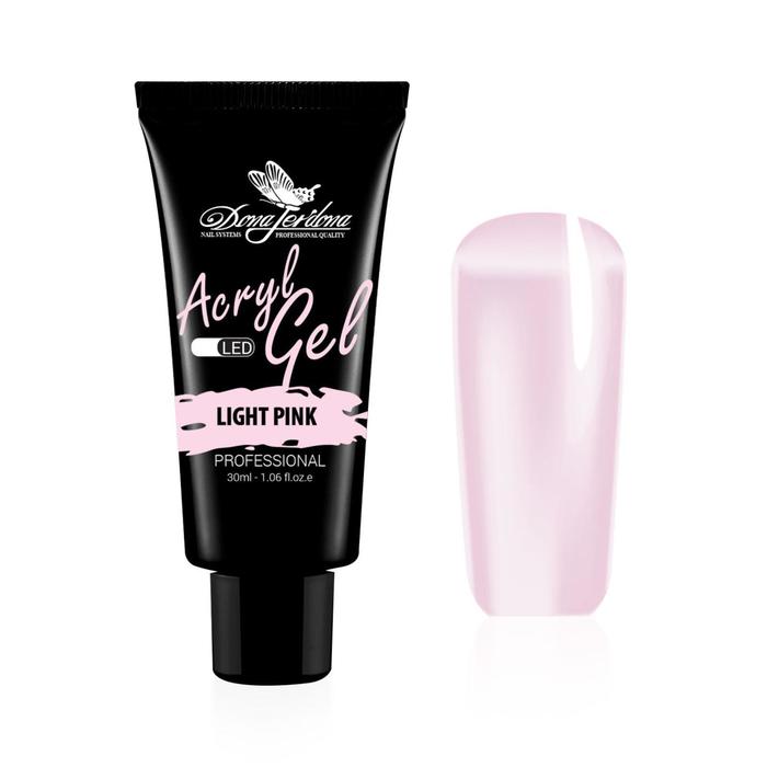 

Акриловый гель (Полигель) "Light Pink", Dona Jerdona, светло-розовый, 30 мл