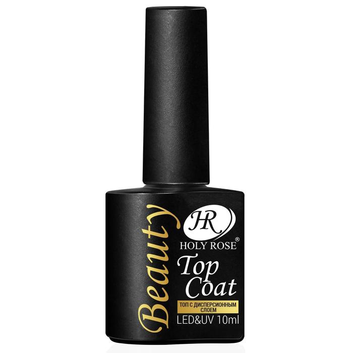 фото Топ с дисперсионным слоем "top coat", holy rose beauty, 10 мл