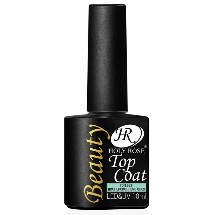 фото Топ без дисперсионного слоя "top coat", holy rose beauty, 10 мл