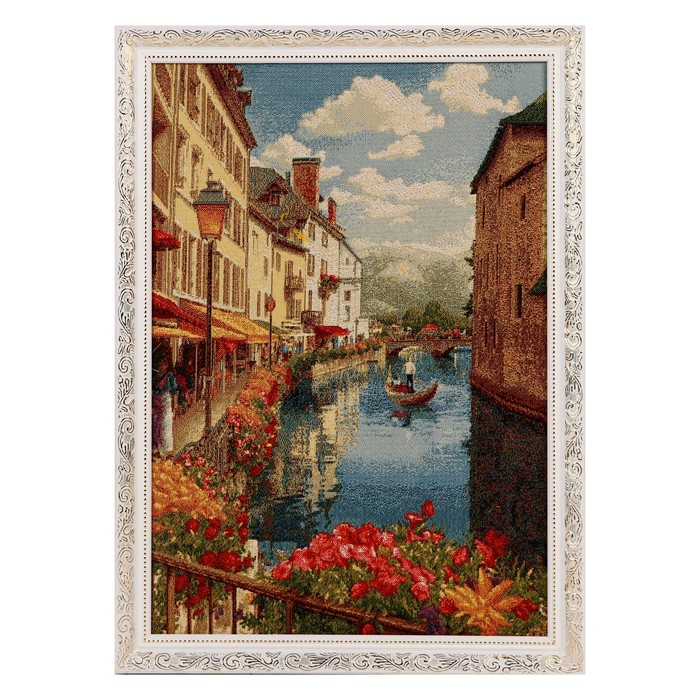 Гобеленовая картина Венеция город на воде 38х48 см
