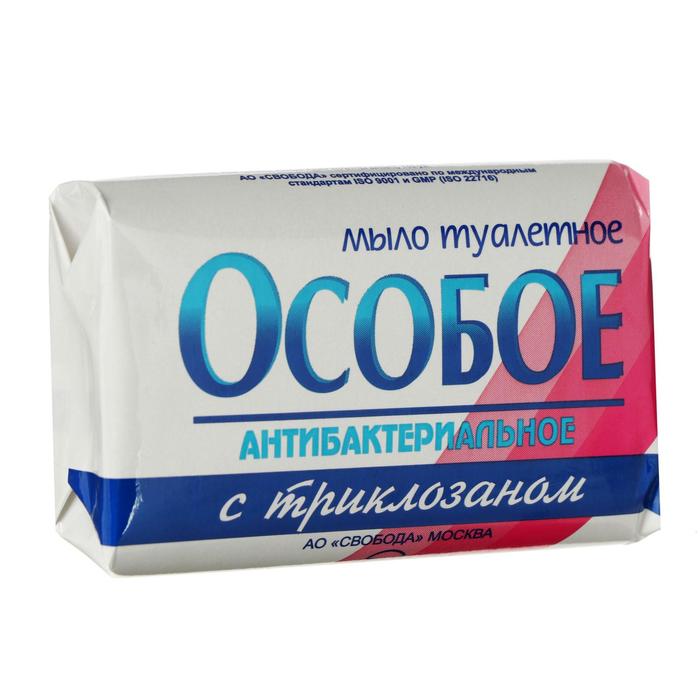 

Мыло антибактериальное с триклозаном "Особое" с растительными маслами и глицерином, 100г