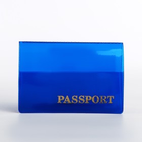 Обложка для паспорта, цвет синий Ош