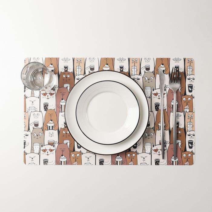 

Салфетка кухонная «Котомания», 26×41 см