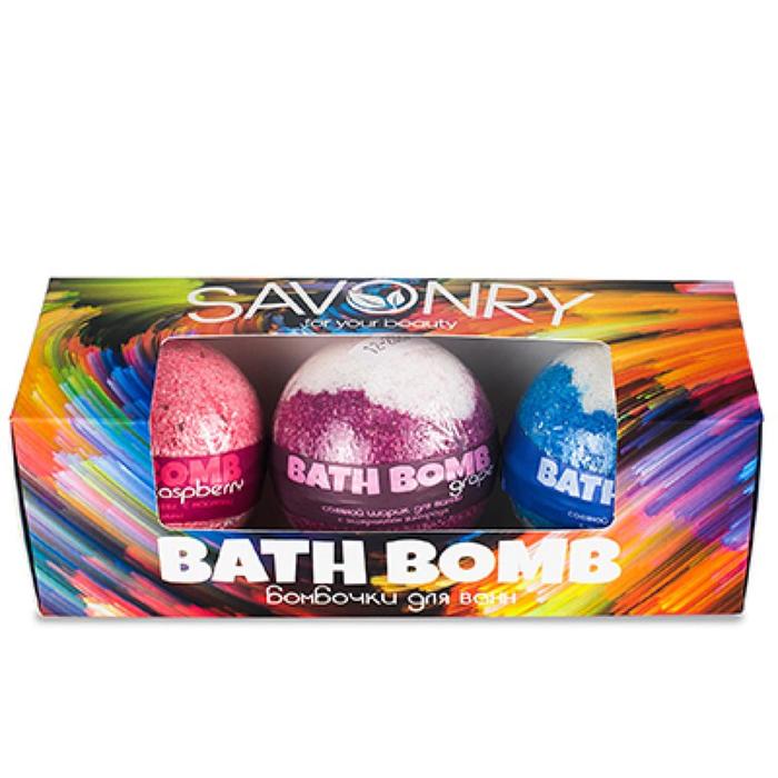 фото Набор бурлящих шаров savonry bath bomb, 3 шт.
