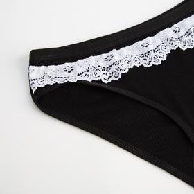 

Трусы женские слипы, цвет чёрный, размер 46-48