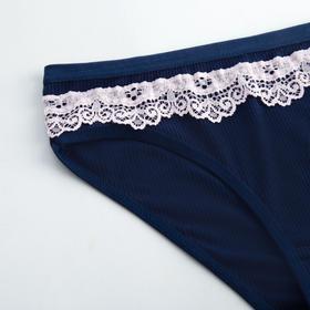 

Трусы женские слипы, цвет тёмно-синий, размер 44-46