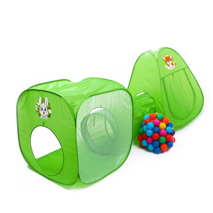 Игровой набор - детская палатка с тоннелем и шариками «Давай играть»
