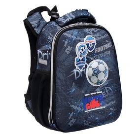 

Рюкзак каркасный deVENTE Choice 38 х 28 х 16 см, Play Football, чёрный/синий