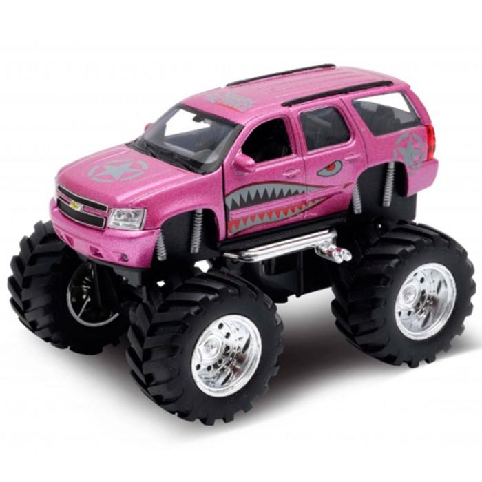 фото Модель машины chevrolet tahoe big wheel monster, масштаб 1:34-1:39 welly