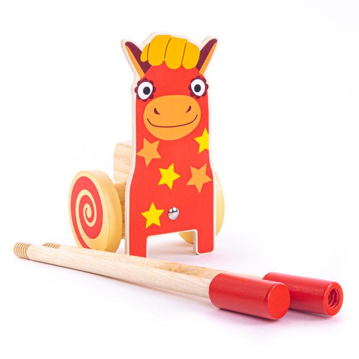 Каталка на палочке «Лошадка Иго-го»