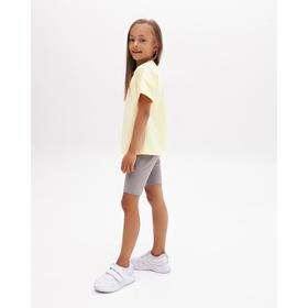 

Футболка детская MINAKU:Basic line kids цвет лимонный, рост 116
