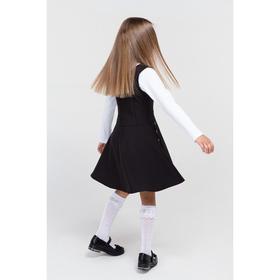 Школьный сарафан для девочки, цвет чёрный, рост 122 см от Сима-ленд