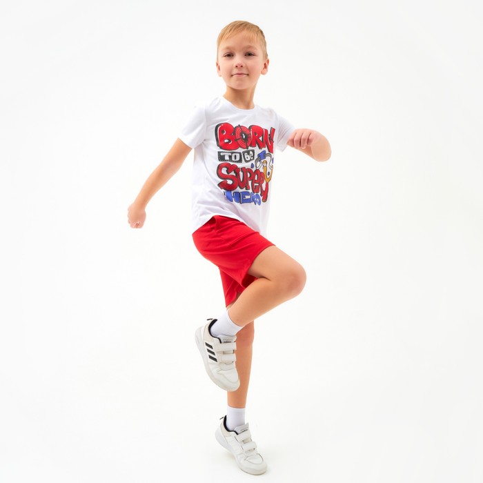 Комплект для мальчика, цвет красный, рост 110 см