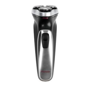 

Электробритва Pioneer BS004, 3 Вт, АКБ, роторная, 3 плавающих головки, чёрная