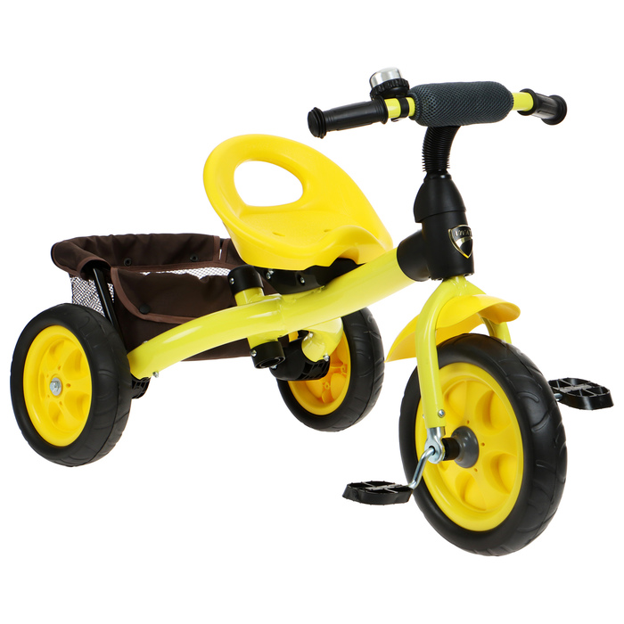 Велосипед трехколесный Лучик Vivat 4, цвет желтый трехколесный велосипед galaxy лучик vivat 2 стрелки желтый