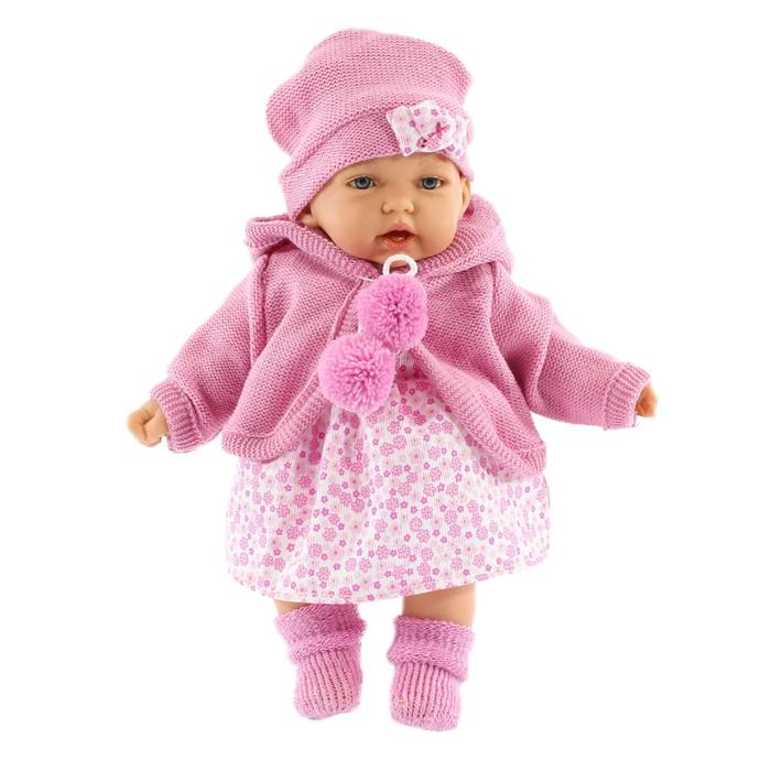 Кукла «Азалия», в ярко-розовом, озвученная (мама, папа, смех), 27 см