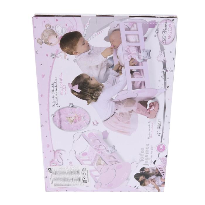 фото Кроватка для куклы с аксессуарами серии мария,49,5 см decuevas