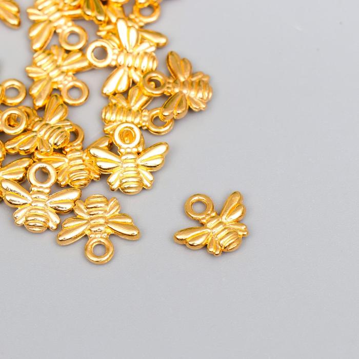 Подвеска Пчелка 1х1 см цвет золото подвеска подкова цвет серебро 1х1 7 см