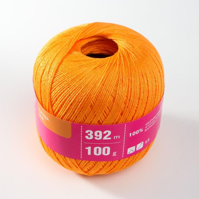 

Пряжа Lily (Лилия) хлопок мерсеризованный 100% 392м/100гр цв.абрикос (154)