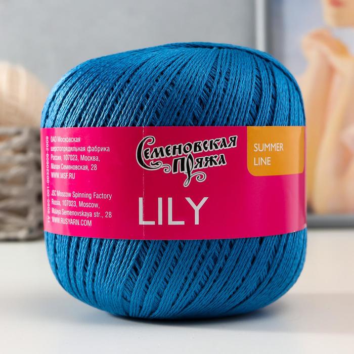 

Пряжа Lily (Лилия) хлопок мерсеризованный 100% 392м/100 гр цв.джинсовый (967)