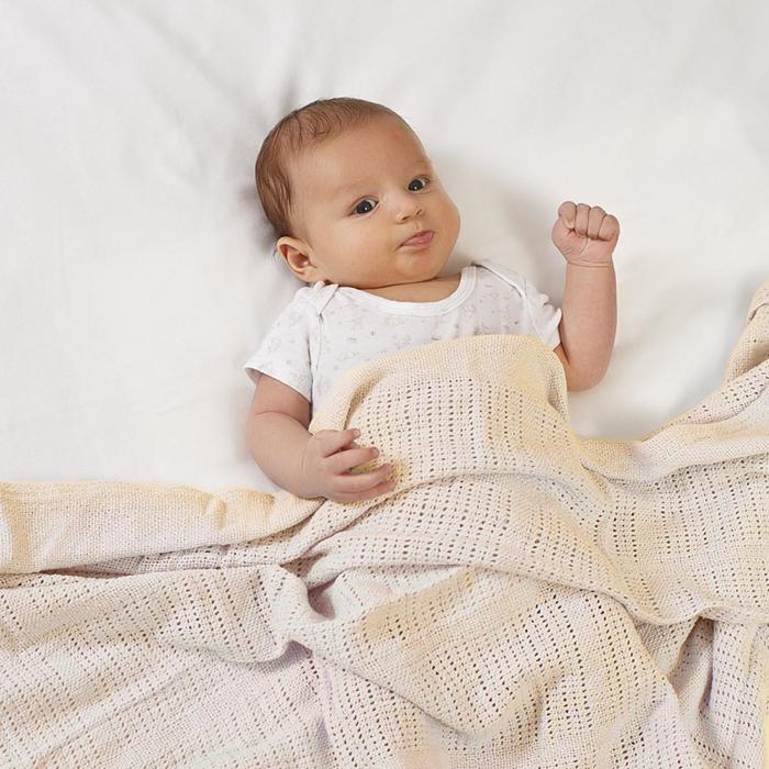 Одеяло вязаное, размер 100х140 см, цвет молочный одеяло вязаное размер 90х118 см цвет молочный