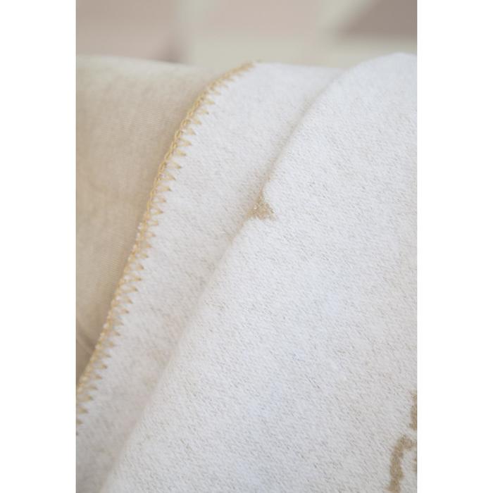 Одеяло байковое «Зверята», размер 100х118 см, цвет бежевый