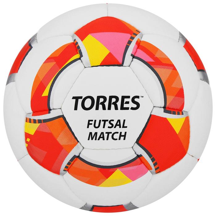 Мяч футзальный TORRES Futsal Match, PU, ручная сшивка, 32 панели, р. 4 мяч футзальный torres futsal bm 200 tpu машинная сшивка 32 панели размер 4
