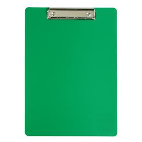 Планшет с зажимом А4, 1000 мкм, Calligrata эконом, пластик, зеленый (клипборд)