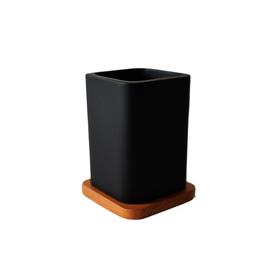 

Стакан WOODY BLACK, полирезин