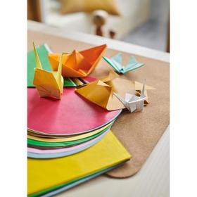 Бумага для оригами ЛУСТИГТ, разные цвета/разные формы от Сима-ленд