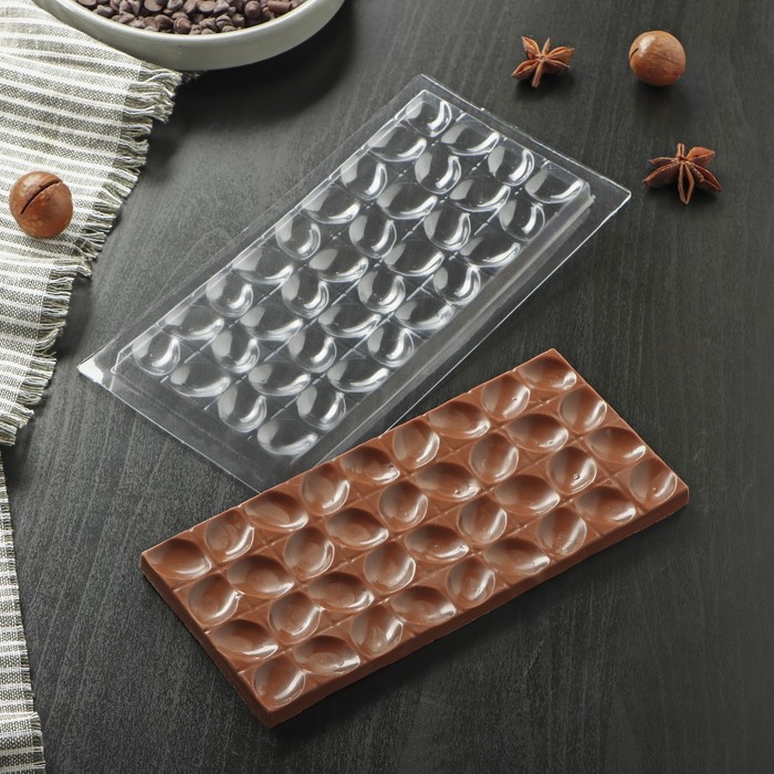 Форма для шоколада и конфет «Ромбы», 18×8 см, цвет прозрачный форма для шоколада и конфет сердечный порыв 6×6 8×0 77 см цвет прозрачный