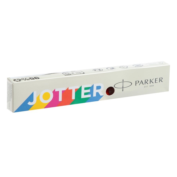 

Ручка шариковая Parker Jotter Color М, корпус оранжевый, синие чернила, блистер