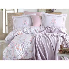 

КПБ Istanbul Home Jasmine Pikelli, евро, размер 240х260 см, 200х220 см, 50х70 см - 2 шт