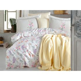 

КПБ Istanbul Home Jasmine Pikelli, евро, размер 240х260 см, 200х220 см, 50х70 см - 2 шт