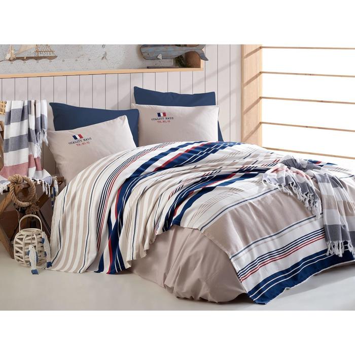 КПБ Istanbul Home Marine Pike, евро, размер 240х260 см, 200х220 см, 50х70 см - 2 шт