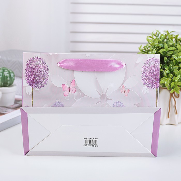 Пакет подарочный люкс, 18 х 24 х 8 см МИКС