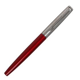 

Ручка-роллер Parker Jotter Core T63 Kensington Red CT F, 0.5 мм, корпус из нержавеющей стали, чёрные чернила