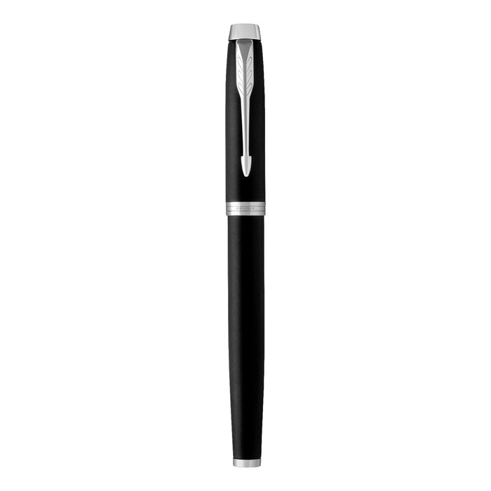 фото Ручка-роллер parker im essential t319 matte black ct f, 0.5 мм, корпус из латуни, чёрные чернила